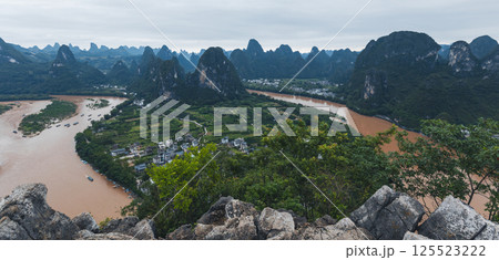 Beautiful landscape of yangshuo county,China Beautiful landscape of yangshuo county,China 125523222