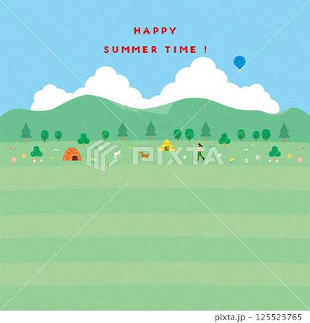 夏の素材2025（ピクニック）2 125523765