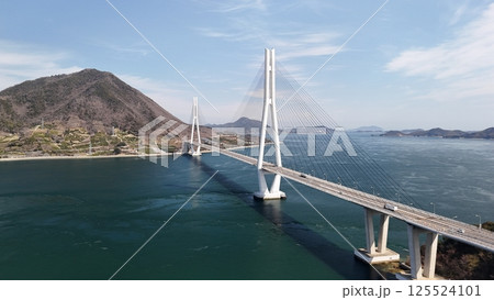 瀬戸内しまなみ海道【多々羅大橋】ドローン空撮_2025年3月撮影_SSTTA_18 瀬戸内しまなみ海道【多々羅大橋】ドローン空撮_2025年3月撮影_SSTTA_18 125524101