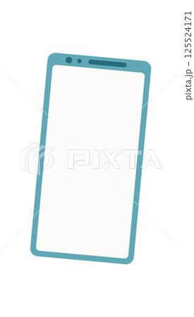 A smartphone device with an empty screen for templates. A mobile phone with a minimalistic design, ideal for application showcases or digital content. This isolated format allows versatile usage in A smartphone device with an empty screen for templates. A mobile phone with a minimalistic design, ideal for application showcases or digital content. This isolated format allows versatile usage in 125524171