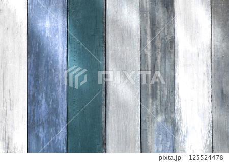 Wood texture with natural patterns. Blue tone 125524478