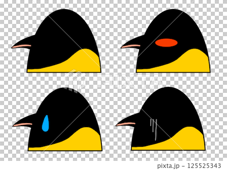 Emperor penguin 4 pattern profile set Emperor penguin 4 pattern profile set 125525343