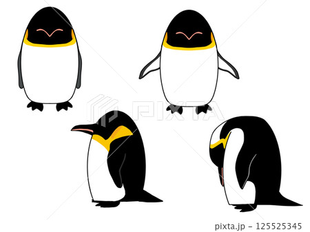 皇帝ペンギン4ポーズセット 125525345