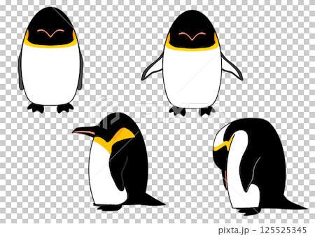 皇帝ペンギン4ポーズセット 125525345