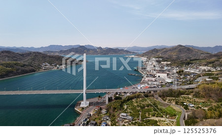 瀬戸内しまなみ海道【生口橋】ドローン空撮_2025年3月撮影_SSIIK_15 125525376