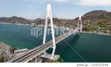 瀬戸内しまなみ海道【生口橋】ドローン空撮_2025年3月撮影_SSIIK_03 瀬戸内しまなみ海道【生口橋】ドローン空撮_2025年3月撮影_SSIIK_03 125525544