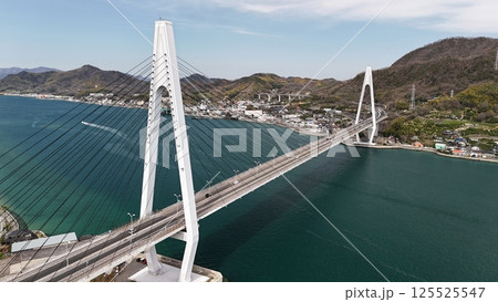 瀬戸内しまなみ海道【生口橋】ドローン空撮_2025年3月撮影_SSIIK_06 瀬戸内しまなみ海道【生口橋】ドローン空撮_2025年3月撮影_SSIIK_06 125525547