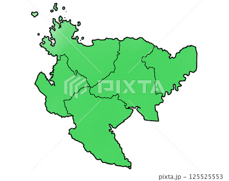 少しゆるい佐賀県地図 地域分け 少しゆるい佐賀県地図 地域分け 125525553