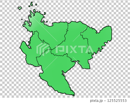 少しゆるい佐賀県地図 地域分け 少しゆるい佐賀県地図 地域分け 125525553