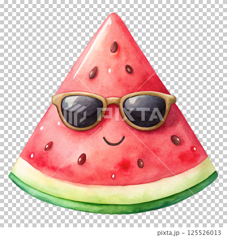 Watercolor cartoon on white background Watercolor cartoon on white background 125526013