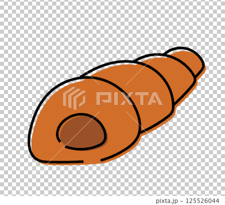 Analog-style chocolate cornet illustration Analog-style chocolate cornet illustration 125526044