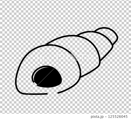 Analog-style chocolate cornet illustration Analog-style chocolate cornet illustration 125526045