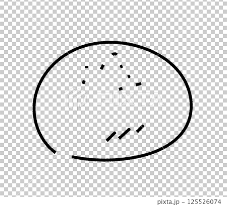 紅豆麵包的模擬風格插圖 125526074