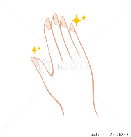 綺麗な手指のイラスト 綺麗な手指のイラスト 125526229