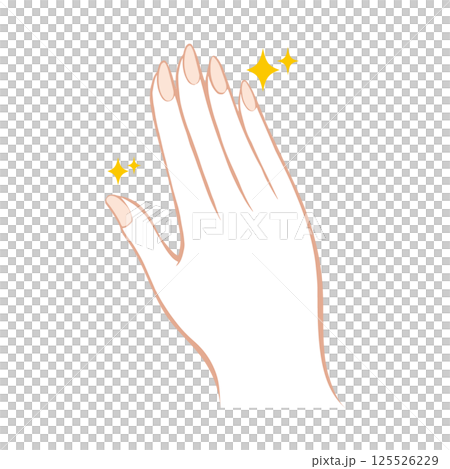 綺麗な手指のイラスト 綺麗な手指のイラスト 125526229