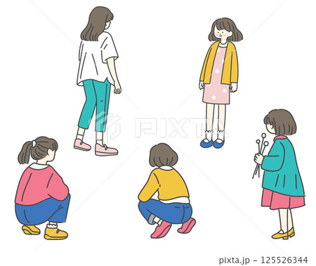 子ども 日常 ポーズ 125526344