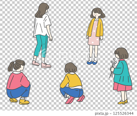 子ども 日常 ポーズ 125526344