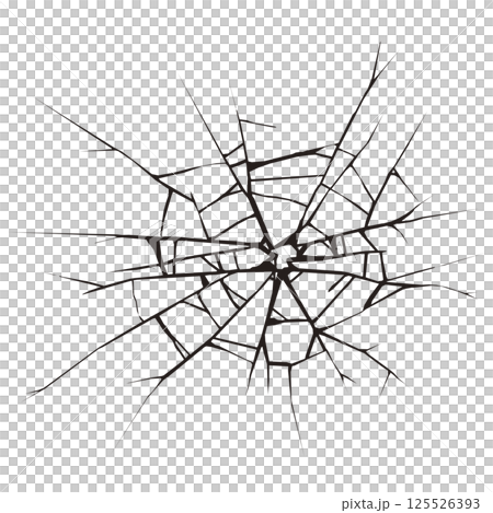 Cracked glass graphic illustration Cracked glass graphic illustration 125526393