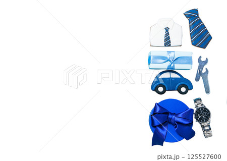 Father's Day, Cookies made for Father's Day, isolated on white, PNG Father's Day, Cookies made for Father's Day, isolated on white, PNG 125527600