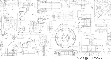 Technical drawing background .Mechanical Engineering drawing. Technical drawing background .Mechanical Engineering drawing. 125527669