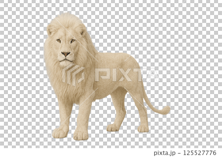White lion background removed 125527776