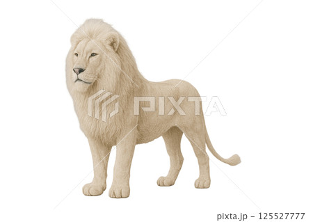 白いライオン背景削除 125527777