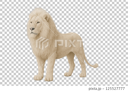 白いライオン背景削除 125527777