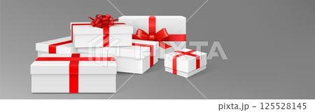 Gift box podium composition Gift box podium composition 125528145
