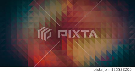 Colorful triangles create an engaging abstract composition filled with depth, movement, and visual interest. 125528200