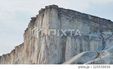 White rock Ak-Kaya dominating the landscape near Belogorsk, Crimea White rock Ak-Kaya dominating the landscape near Belogorsk, Crimea 125530016