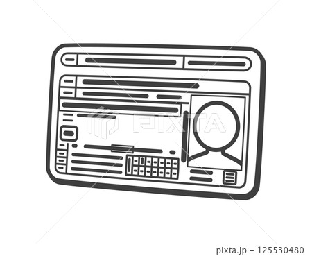 運転免許証(表面) 運転免許証(表面) 125530480