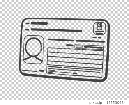 My number card (front) My number card (front) 125530484