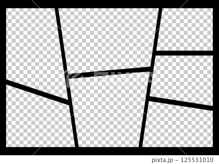 A black frame background for a manga spread 125531010