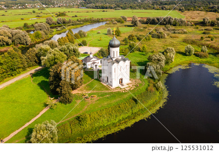 Orthodox Church of Intercession on River Nerl, Russia Orthodox Church of Intercession on River Nerl, Russia 125531012