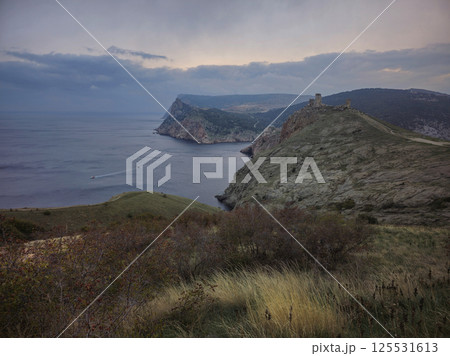 Bay to Cape Ai-ya. Balaklava bay in Crimea 125531613