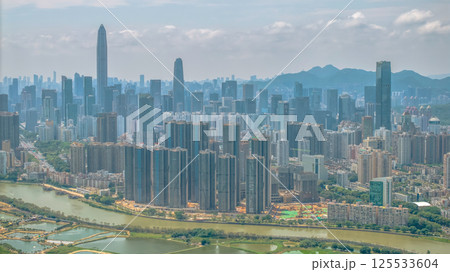 Shenzhen skyline cityscape on April 20, 2025 Shenzhen skyline cityscape on April 20, 2025 125533604