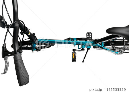 Folding bicycle frame. 125535529