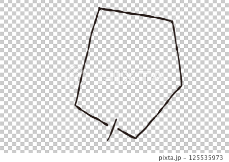 手繪簡單而寬鬆的黑白線性語音氣泡 125535973
