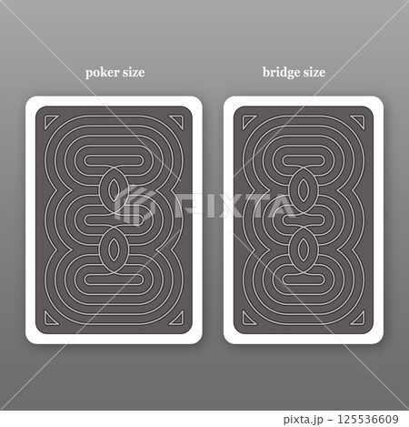 Playing card. Reverse side 125536609