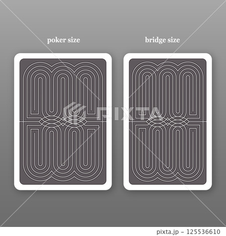 Back of a playing card Back of a playing card 125536610