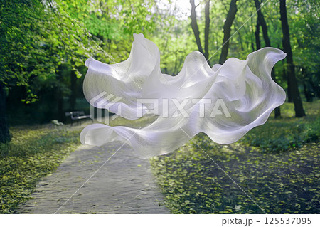 目に見えない風を視覚化した抽象彫刻 目に見えない風を視覚化した抽象彫刻 125537095