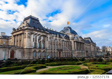 Facade of the Royal Palace in Brussels, Belgium 125537178