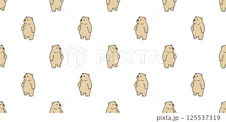 bear seamless pattern polar bear vector cartoon doodle fat teddy tile background gift wrapping paper repeat wallpaper scarf isolated illustration design brown bear seamless pattern polar bear vector cartoon doodle fat teddy tile background gift wrapping paper repeat wallpaper scarf isolated illustration design brown 125537319