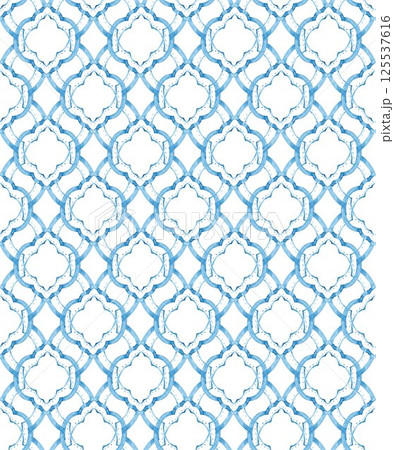 Seamless Diamond Floral Repeat Pattern with Small Ditsy Flowers. Charming Floral Tile Design. Vintage Floral Lattice, Illustration 125537616
