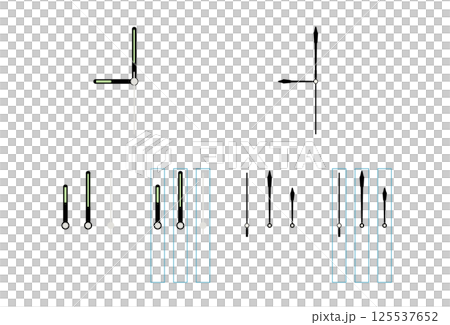 Clock hands set (simple) Clock hands set (simple) 125537652