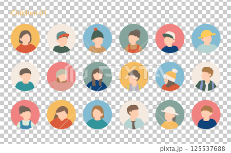 子どものアイコン01 子どものアイコン01 125537688