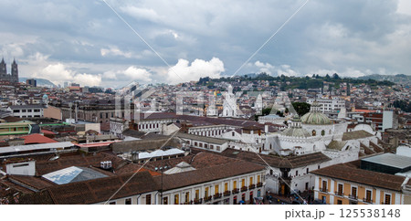 Panoramic view of Quito city from San Francisco church 125538148