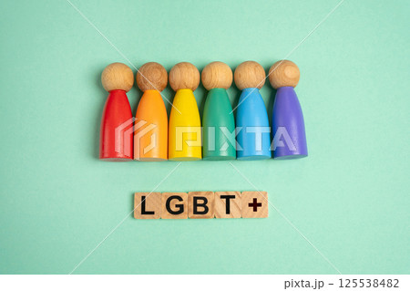 Multicolored figures of people - LGBT representatives concept. Find yourself in the list of sexual orientations. Self-identification, exploring sexual orientations, and embracing personal identity. Multicolored figures of people - LGBT representatives concept. Find yourself in the list of sexual orientations. Self-identification, exploring sexual orientations, and embracing personal identity. 125538482