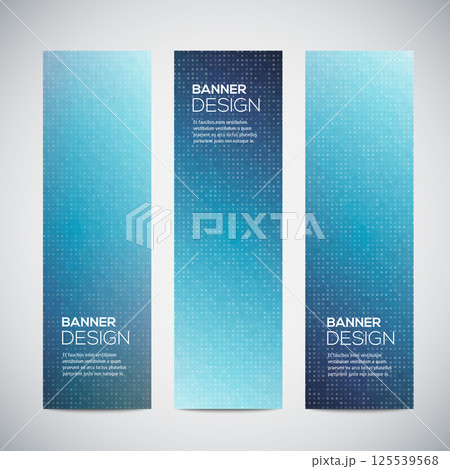 Banners with abstract colorful triangulated geometric background Banners with abstract colorful triangulated geometric background 125539568