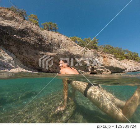 Sea summer landscape. Travel and Holiday concept. 125539724